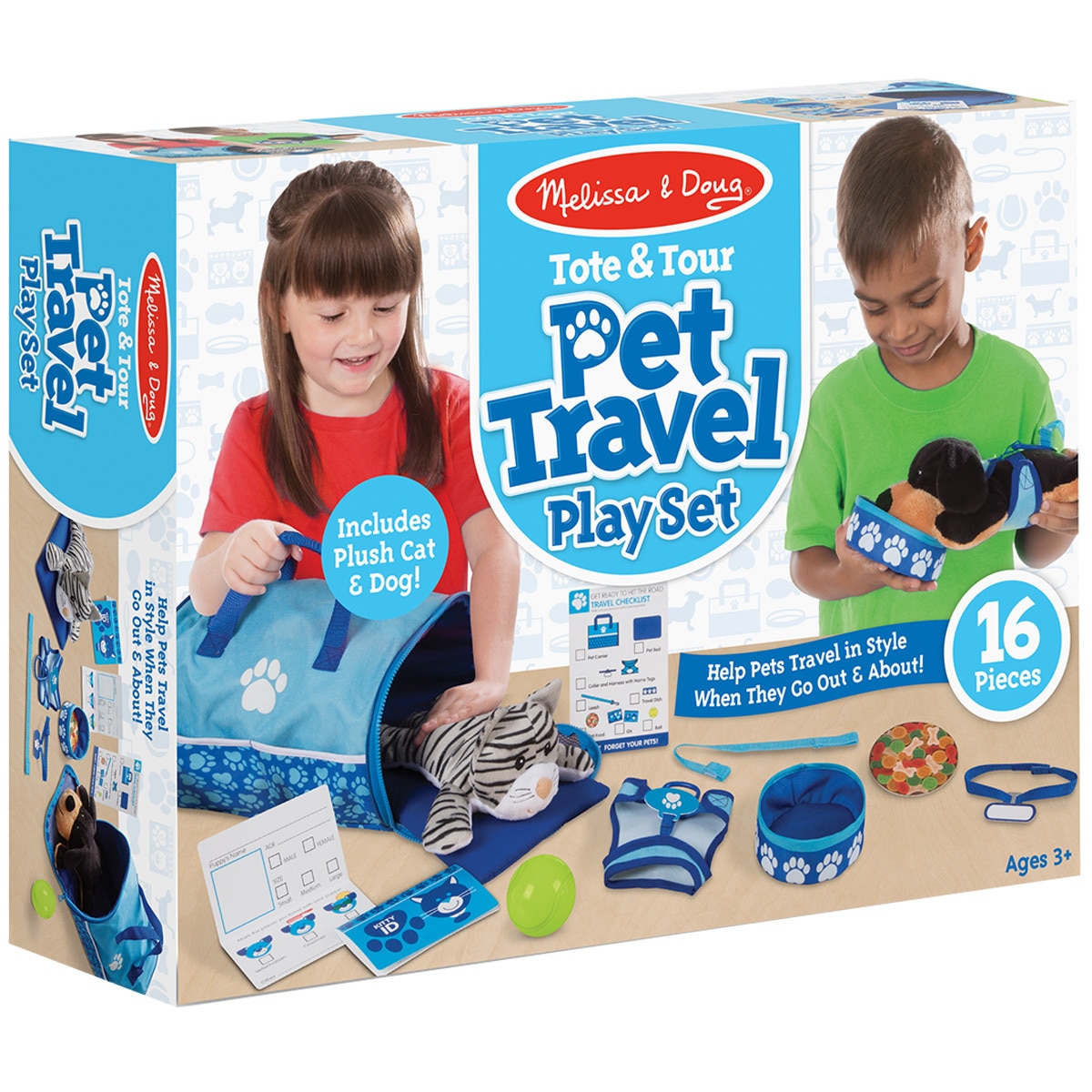 M&D - Tote & Tour Pet Travel Play Set