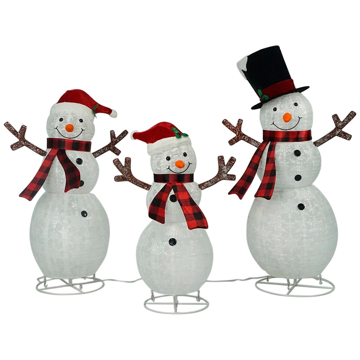 Snowman Family 3 Piece Set