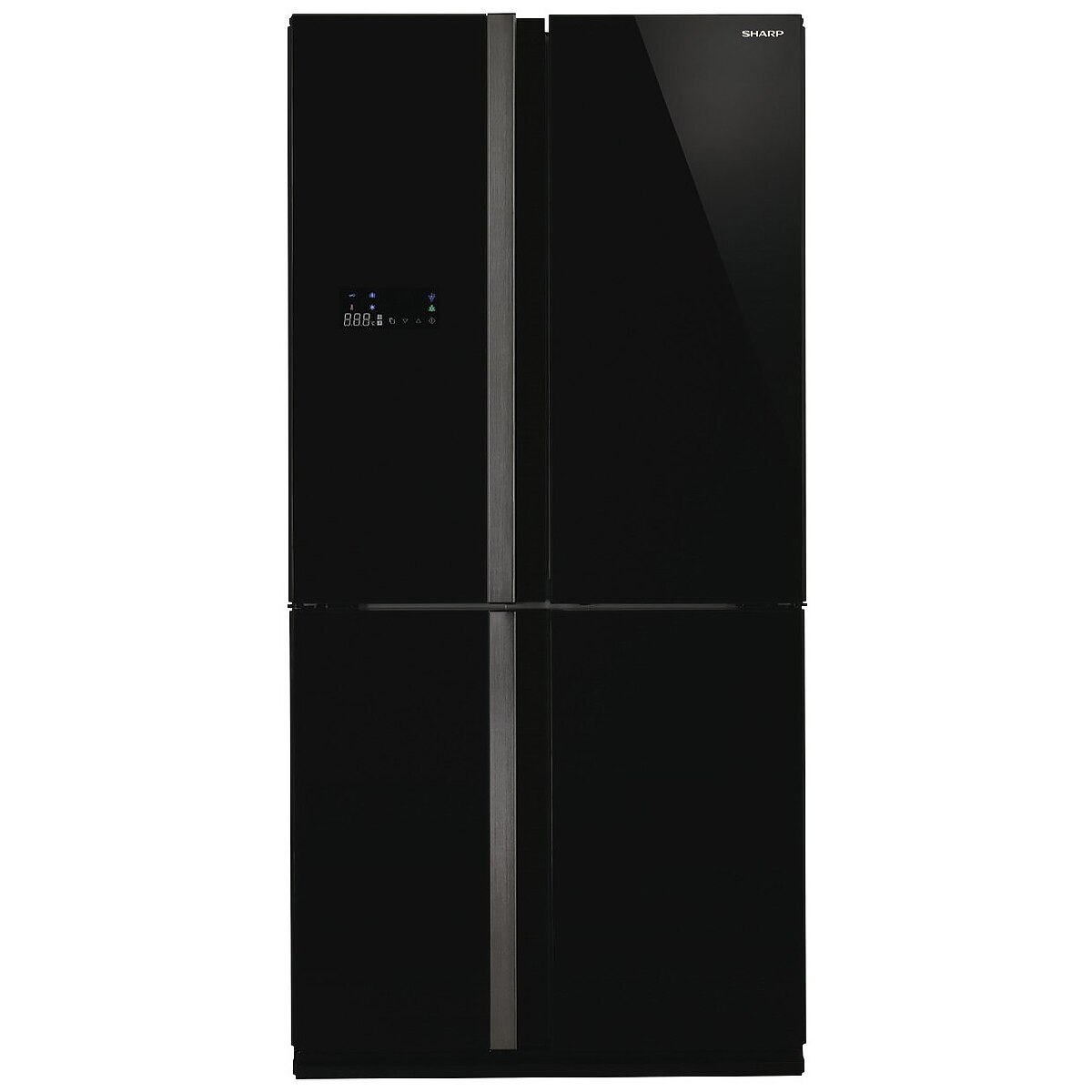 SHARP Tall fridge SJFJ676VBK (Glass Black) French 4 door