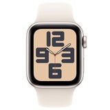 Apple Watch SE GPS 40mm Starlight Aluminium Case With Starlight Sport Band S/M
