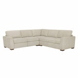 Thomasville 3 Piece Fabric Sectional with 2 Power Footrests