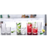 King Crystal Revel Glass Drink Set 16 Piece