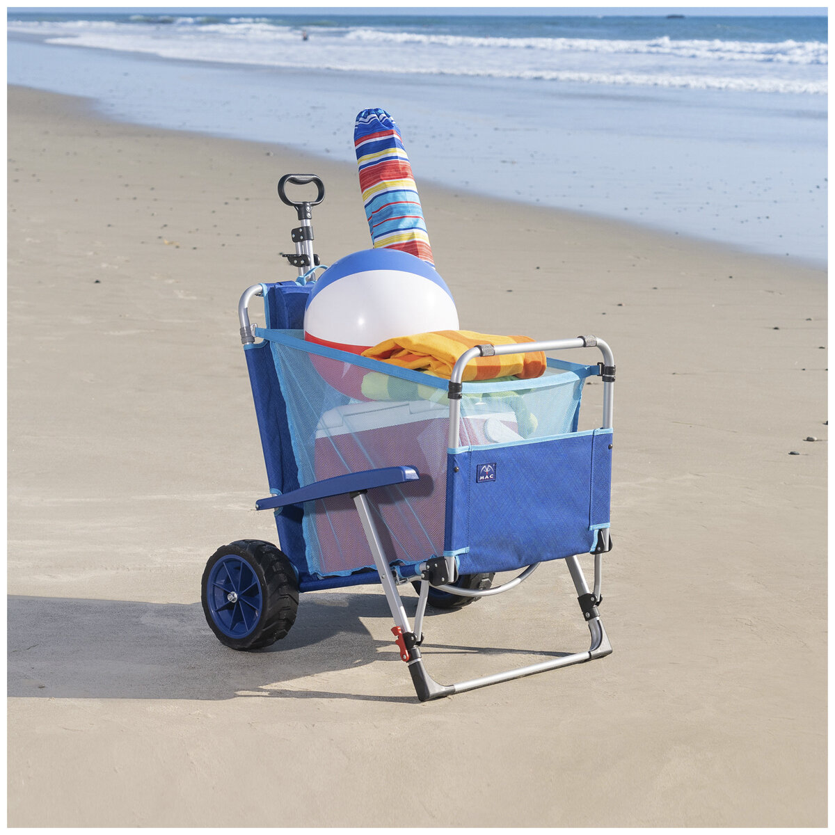 Mac Sports Beach Day Lounger Combo Cart