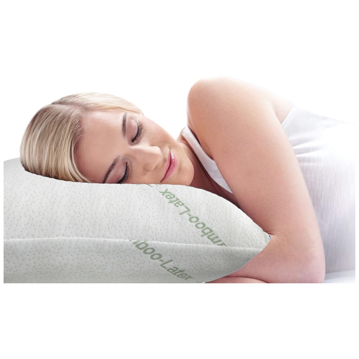 Kingtex Bamboo Latex Pillow 40x60cm Twin pack - Soft