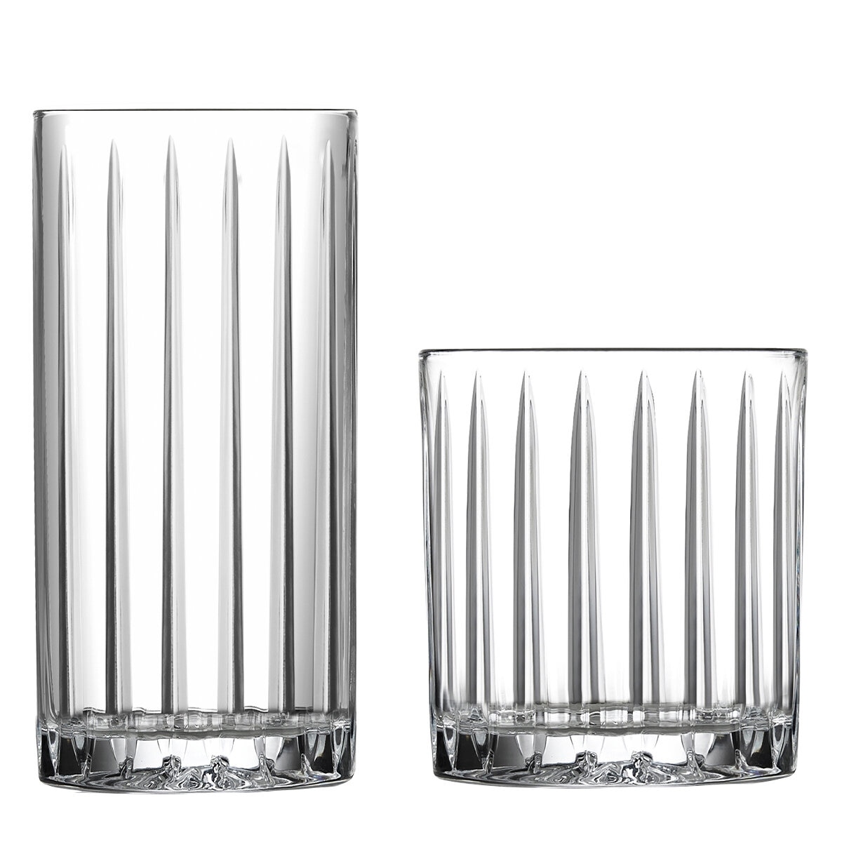 King Crystal Revel Glass Drink Set 16 Piece