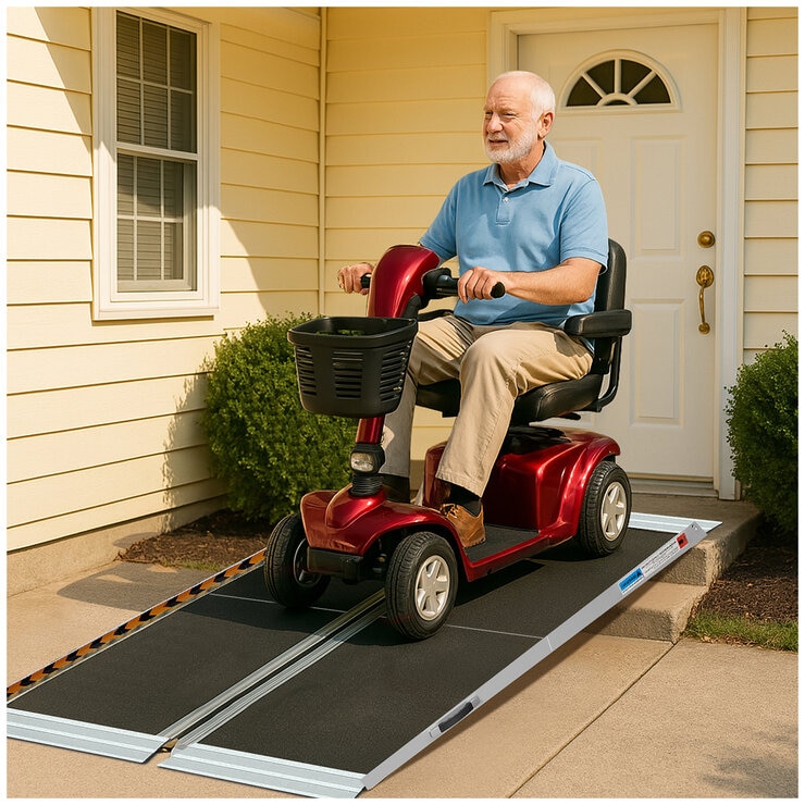 Altus Aluminium Portable Wheelchair Ramp 6ft 183cm