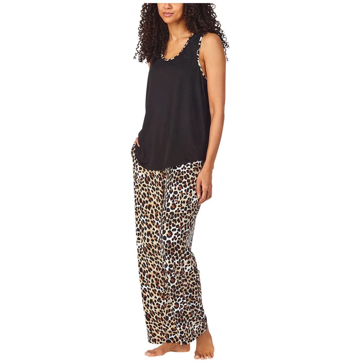 Betsey Johnson 3 Piece PJ Set - Black