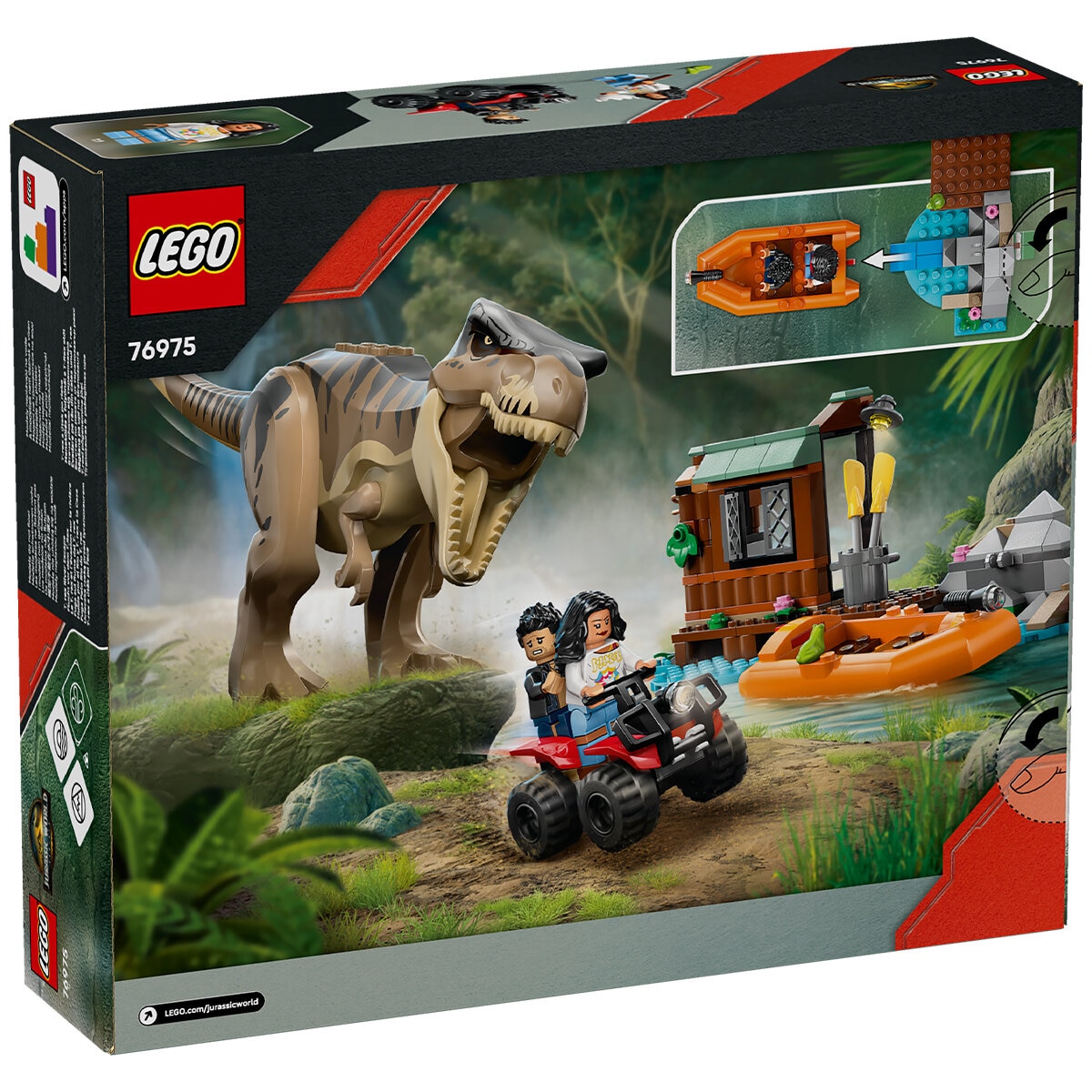 LEGO Jurassic World T. rex River Escape 76975