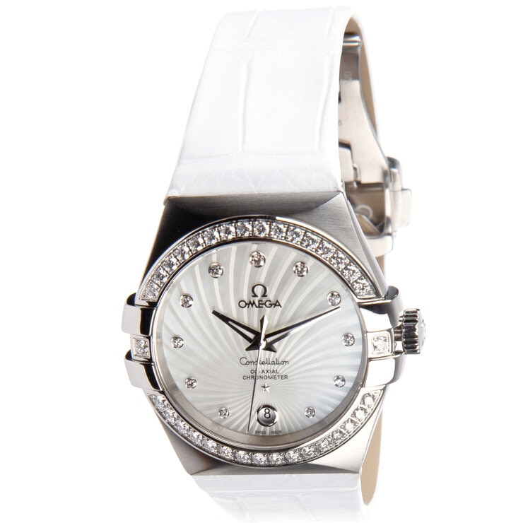 Omega Constellation Co-Axial Chronometer Women's Watch 123.18.35.20.55.001