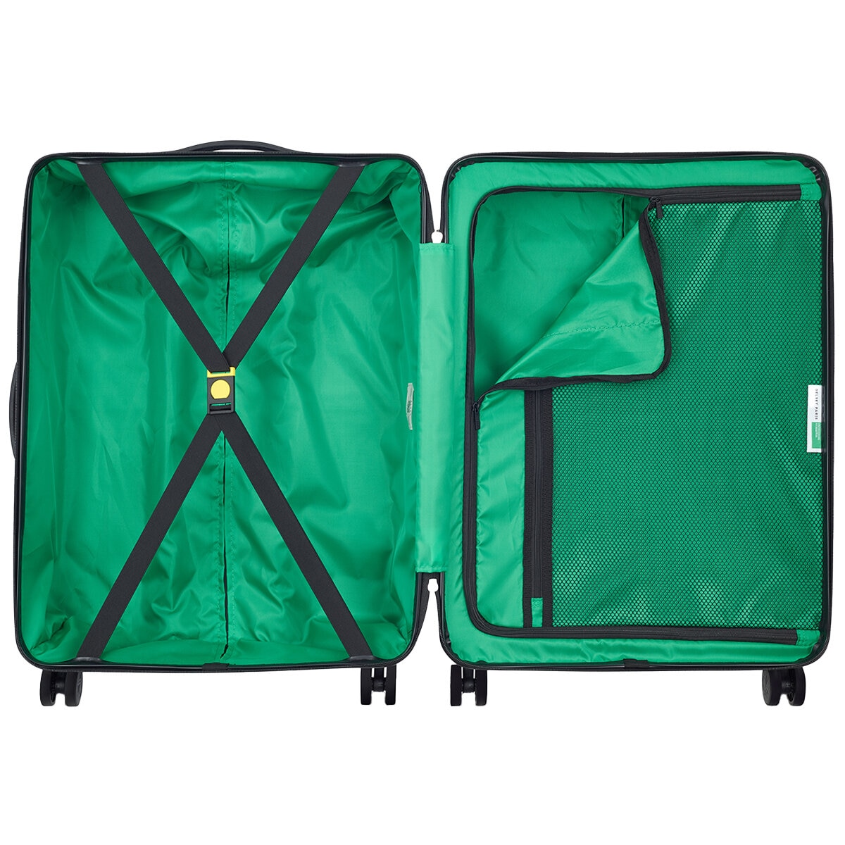 Delsey Benetton 3 Piece Luggage Set Green