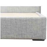 Moran Ora King Bedhead with Encasement and Slats Steel