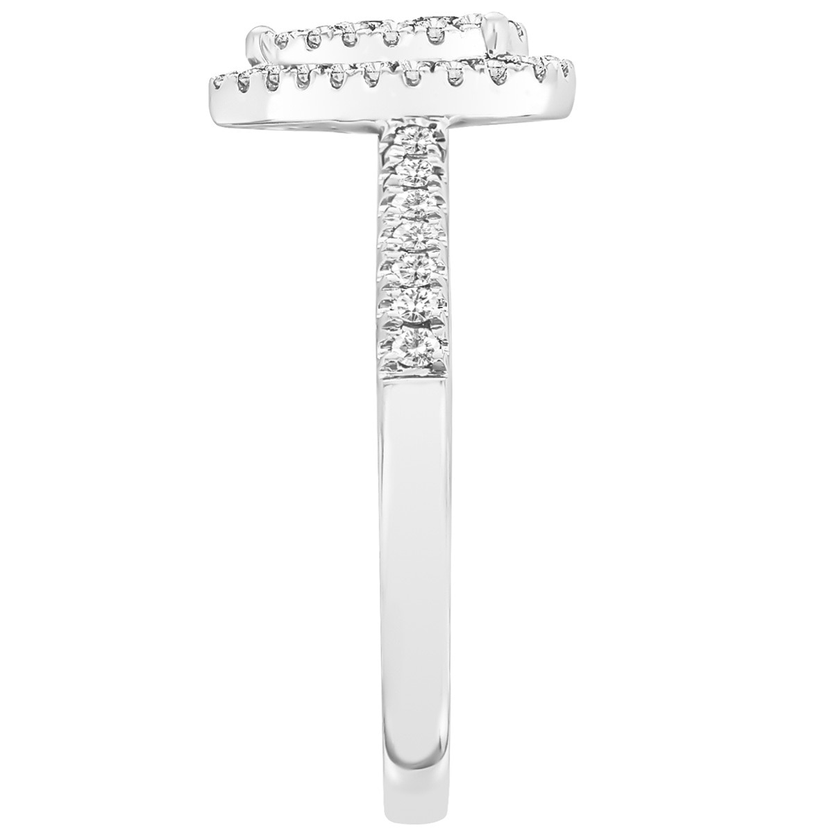 0.33ctw Pear Cluster with Halo Ring