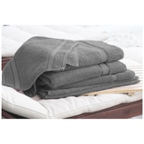 Kingtex Plain dyed 100% Combed Cotton towel range 550gsm Bath Sheet set 7 piece - Charcoal