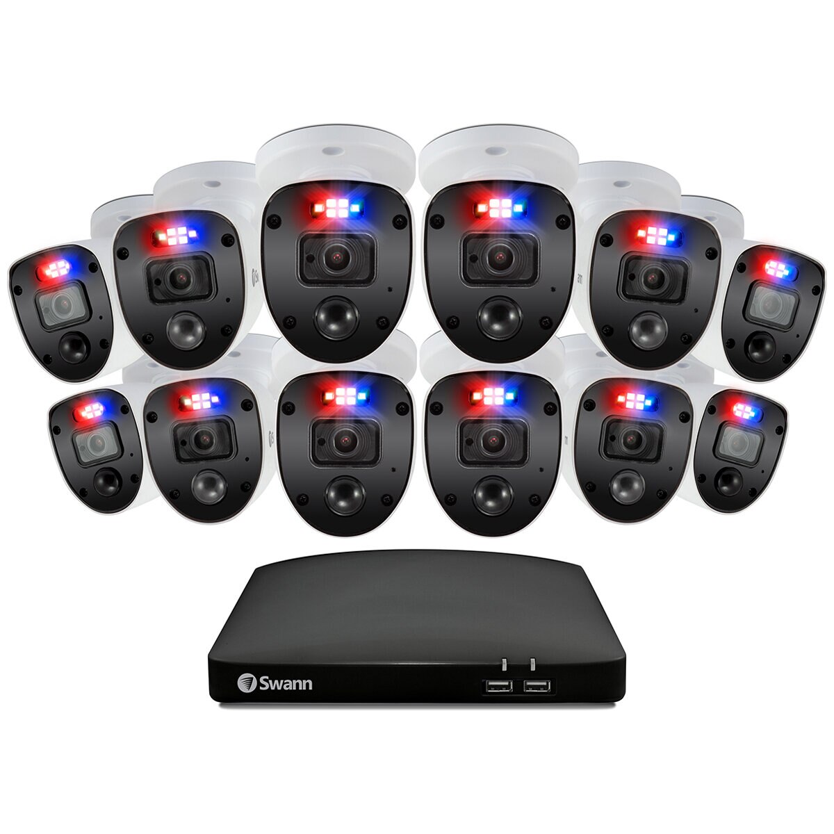 Swann Home Security System 12 Camera 16 Channel 1080p Full HD DVR SWDVK-1646812SLW