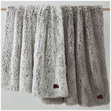 Frye Arctic Faux Fur Lux Throw 152 x 178cm Grey