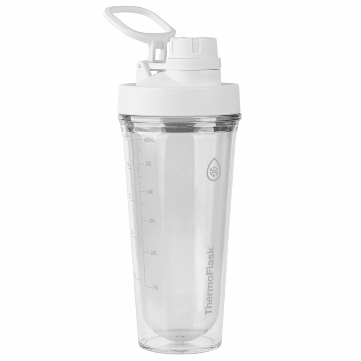 Thermoflask Tritan Shaker Spout Lid With Agitator 710ml 2 Pack Black White