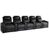 Valencia Home Theatre Oslo Edition 5 Seater Black & Dark Chocolate