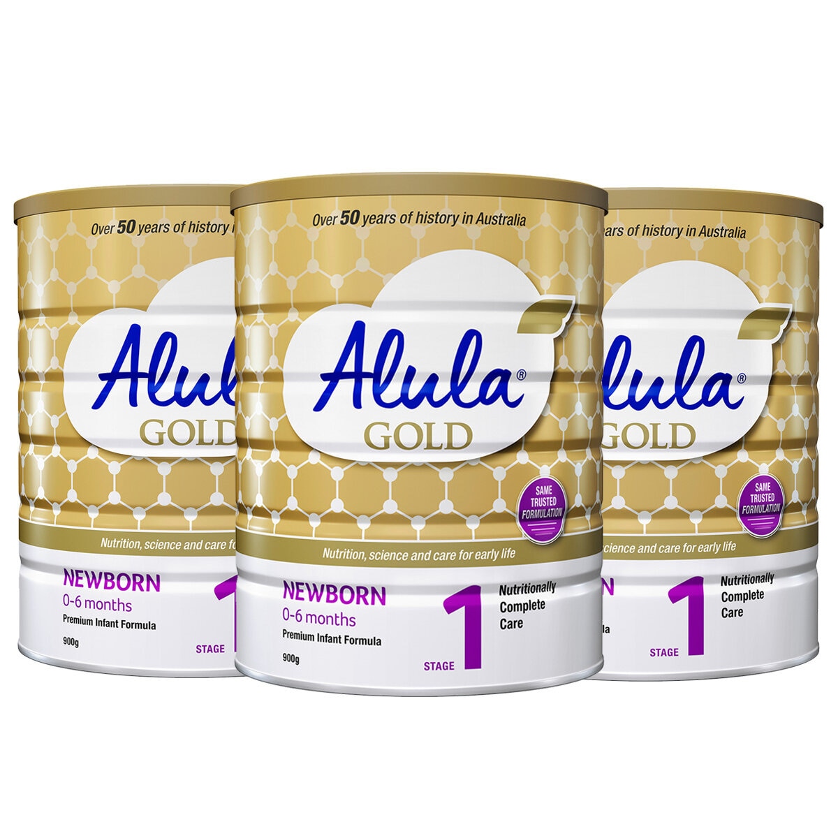 Alula Gold Stage 1 Infant Formula 3 x 900g