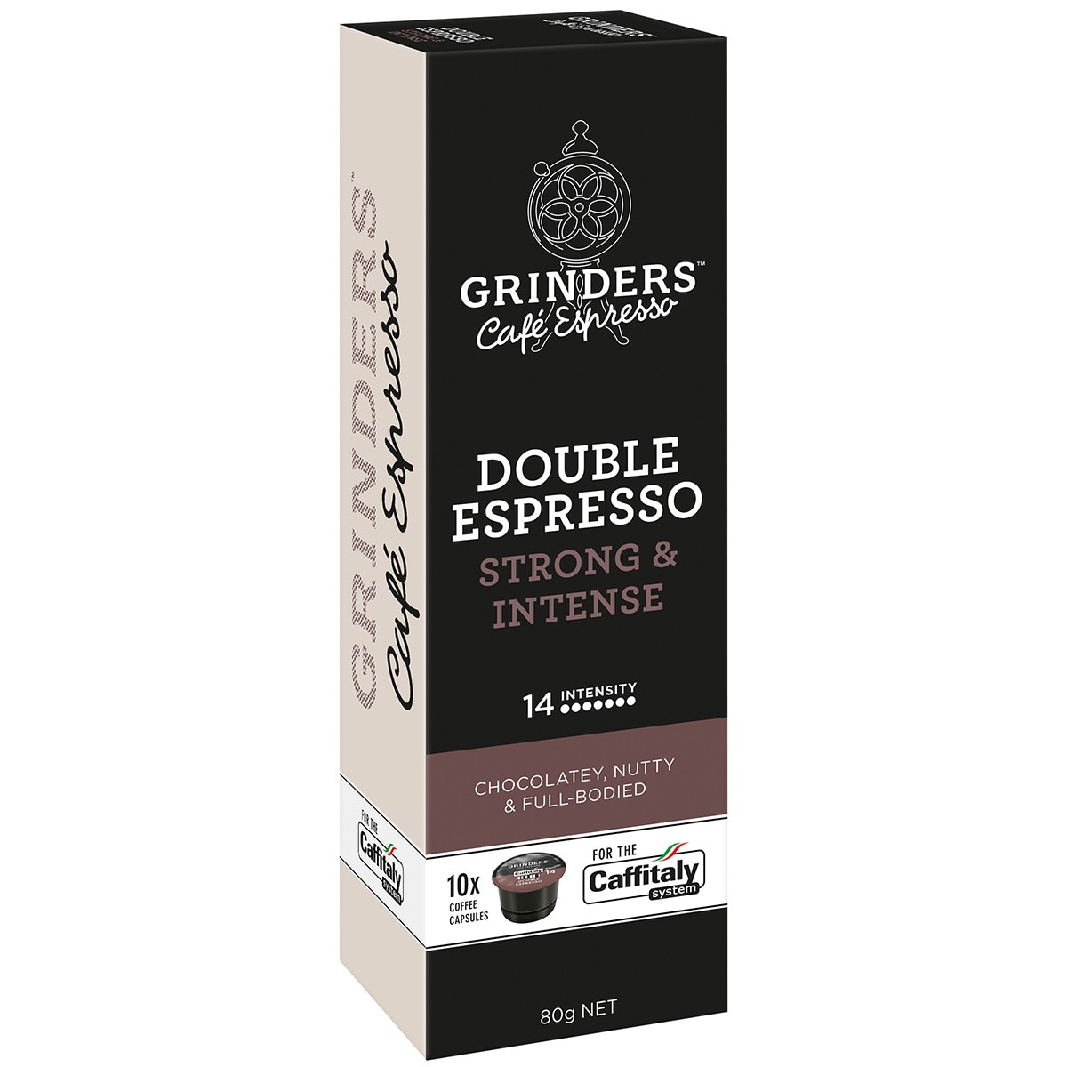 Grinders Caffitaly Double Espresso capsules 80 pack