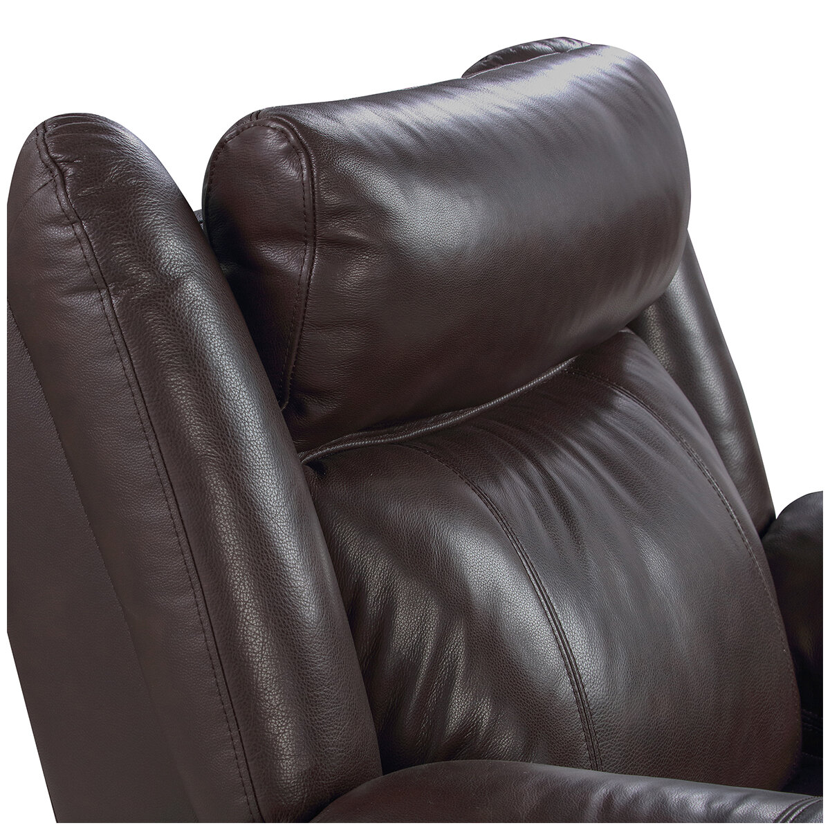 Valencia Charlie 3-Seater Leather Recliner Lounge Chocolate Color