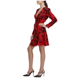 Cooper St Mid Print Dress - Red Flower