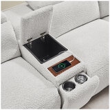 Aiden & Ivy Fabric Power Reclining Sectional With Power Headrests
