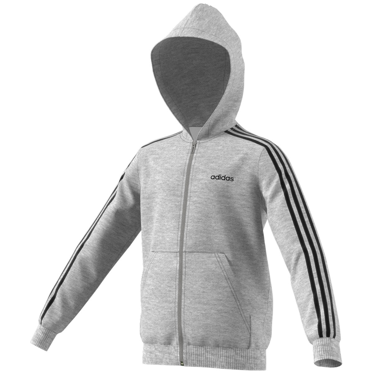 Adidas Boys Hoodie - Heather Grey