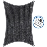 Coolaroo Rectangle Shade Sail Kit - Graphiote