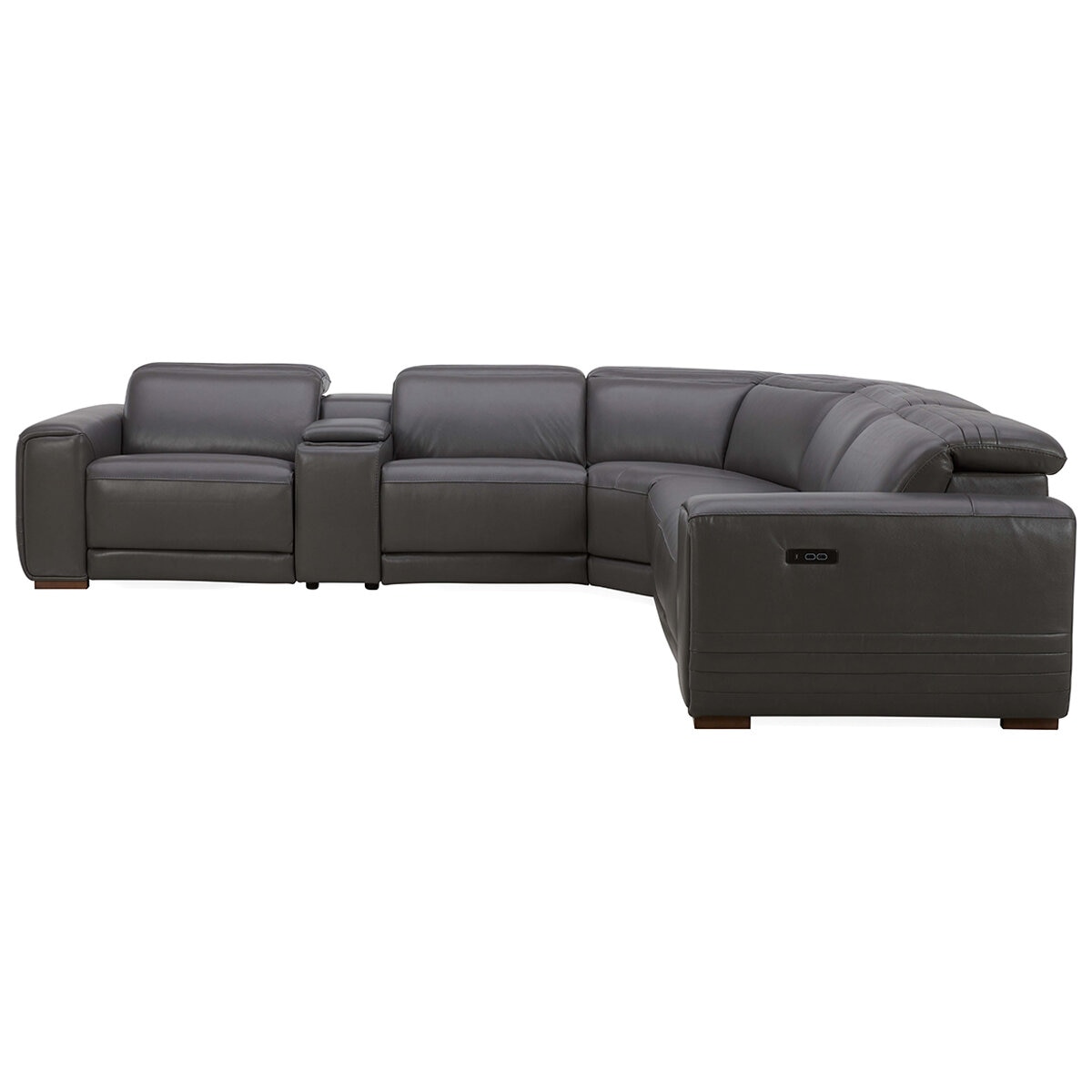 Aiden & Ivy Leather Power Reclining Sectional