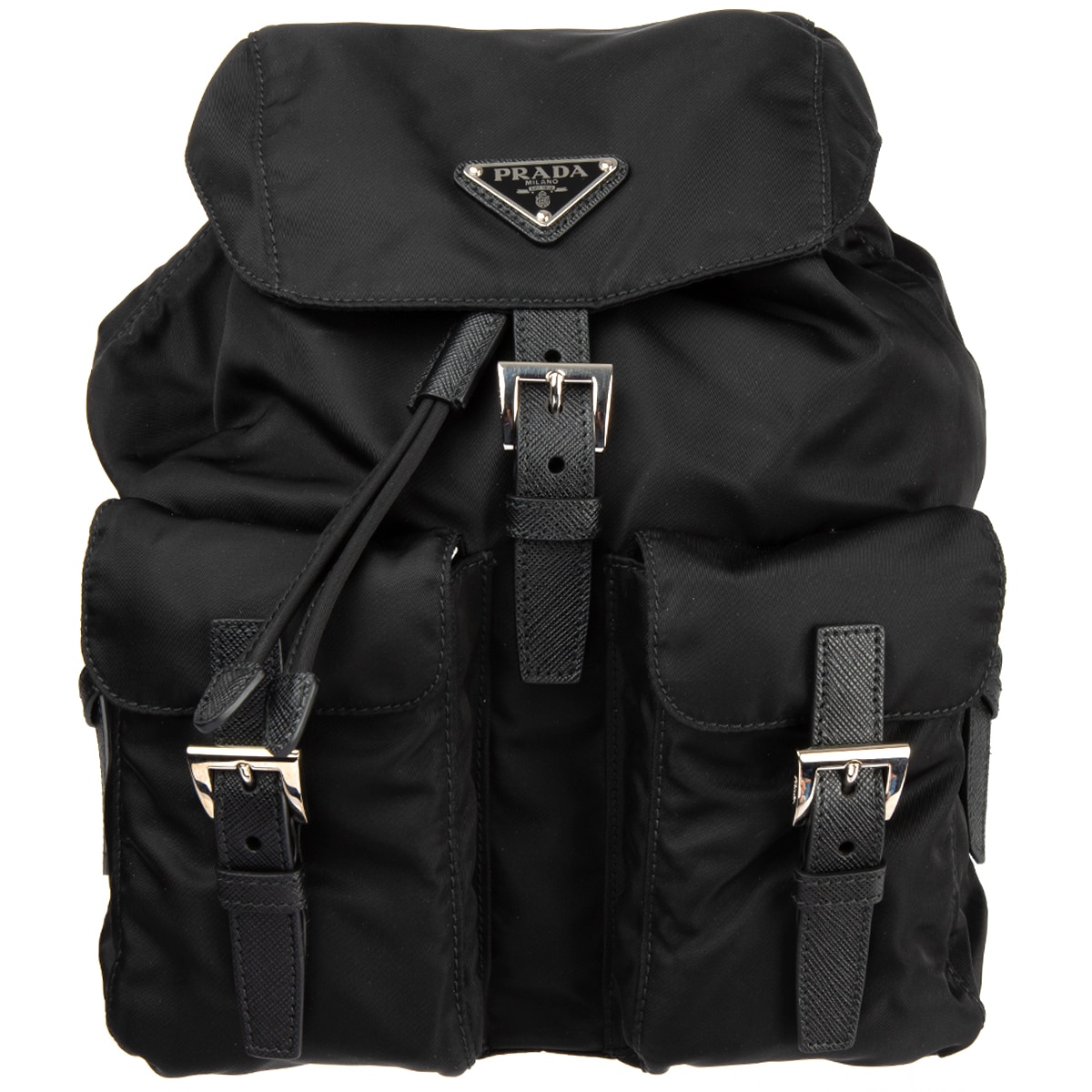 saffiano leather backpack prada