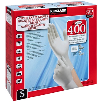 Kirkland Signature Nitrile Exam Gloves Small 2 x 200 Count