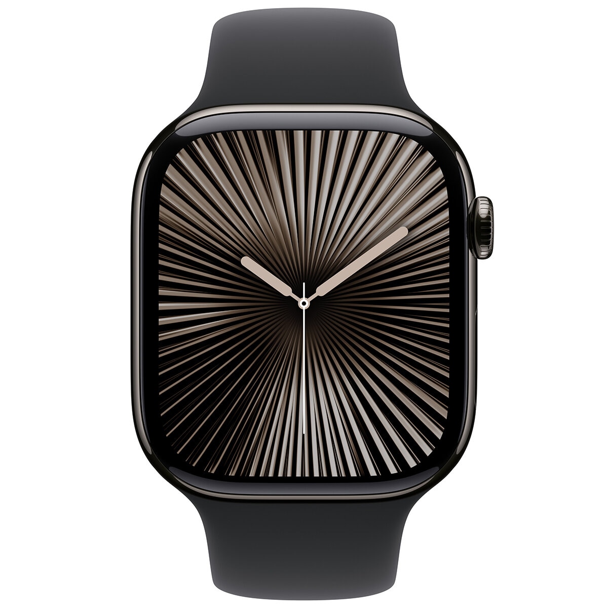 Apple Watch Series 10 GPS + Cellular 46mm Slate Titanium Case with Black Sport Band S/M