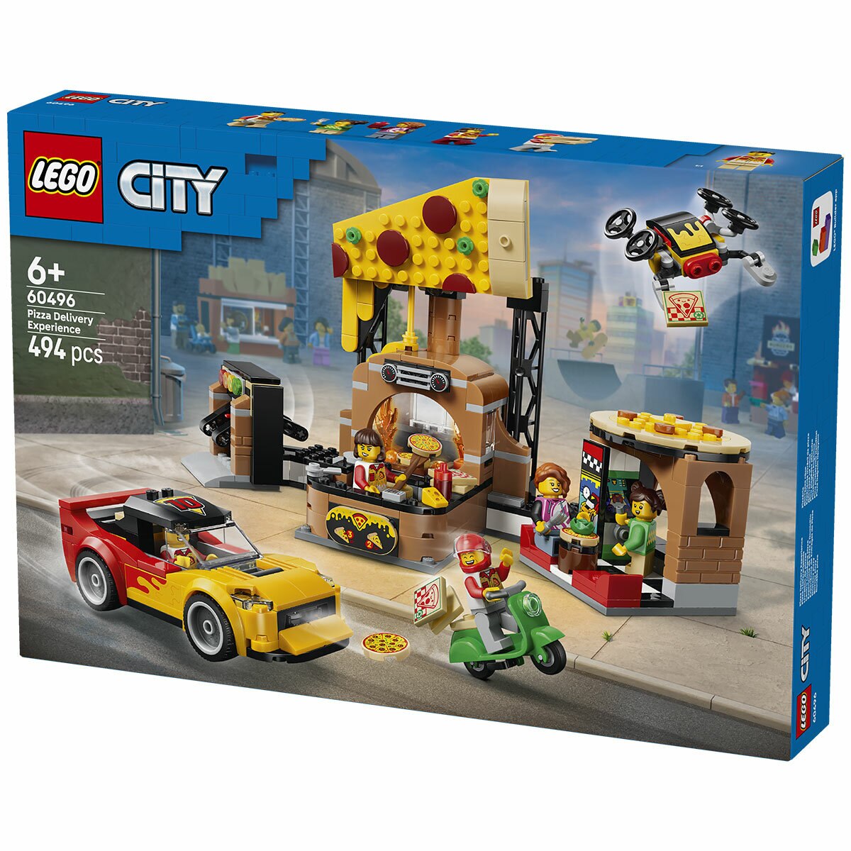 LEGO City Pizza Delivery Experience with Vehicles 60496