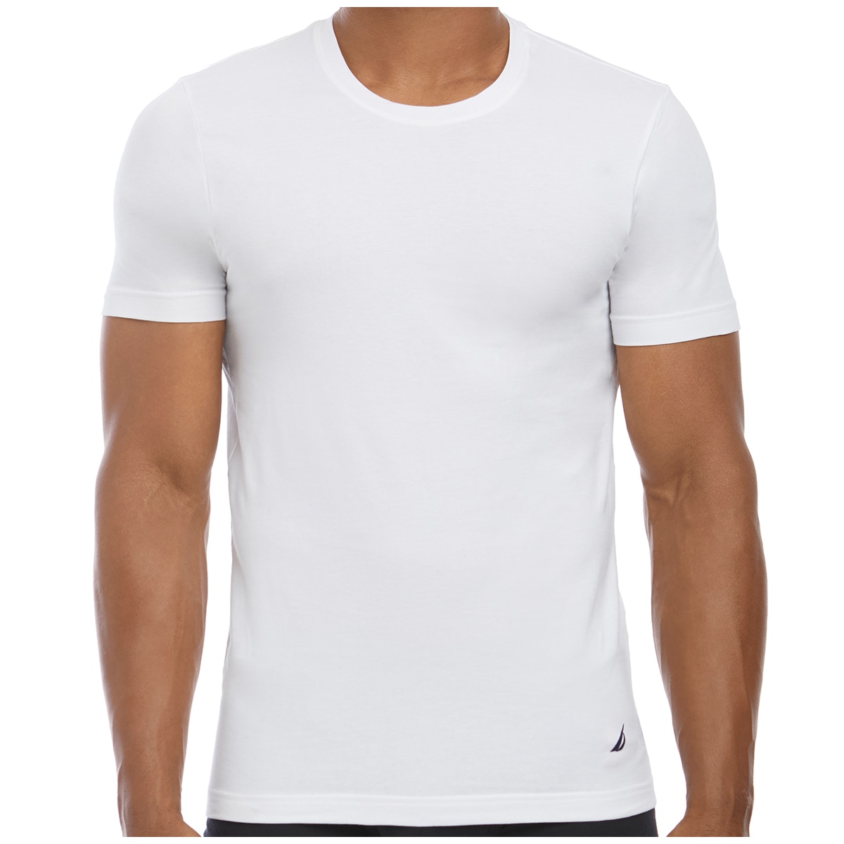 Nautica Men's Cotton Tees White Crew Neck 3pk