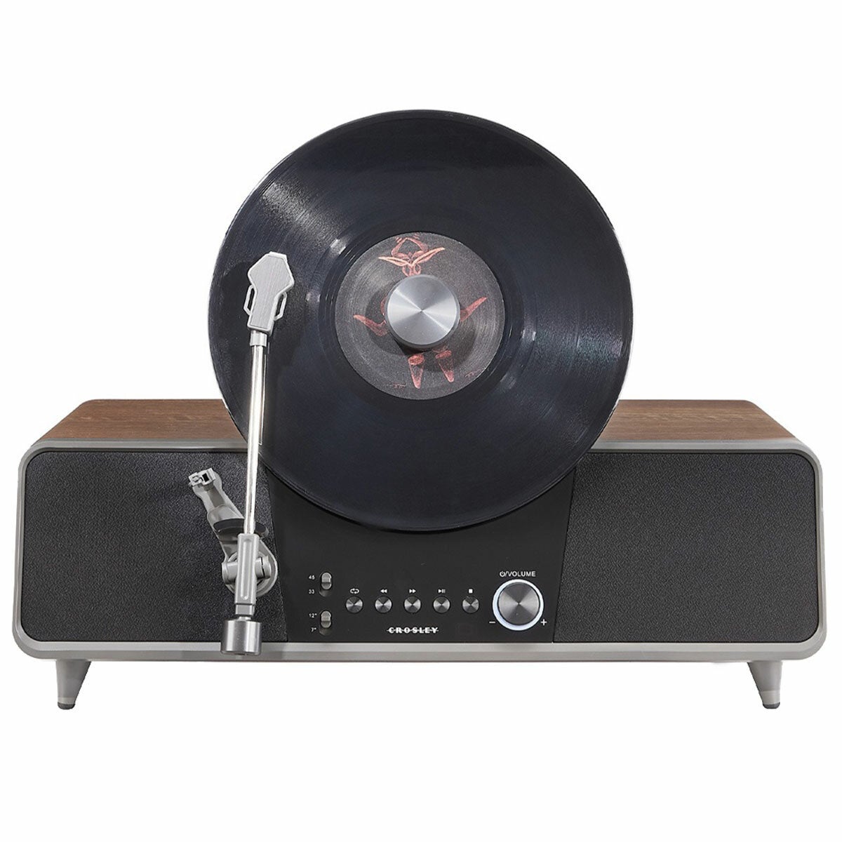 Crosley Beck Automatic Vertical Record Player - Walnut