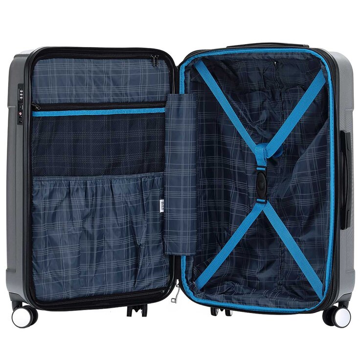 Tosca Matrix Range 3 Piece Luggage Set Black
