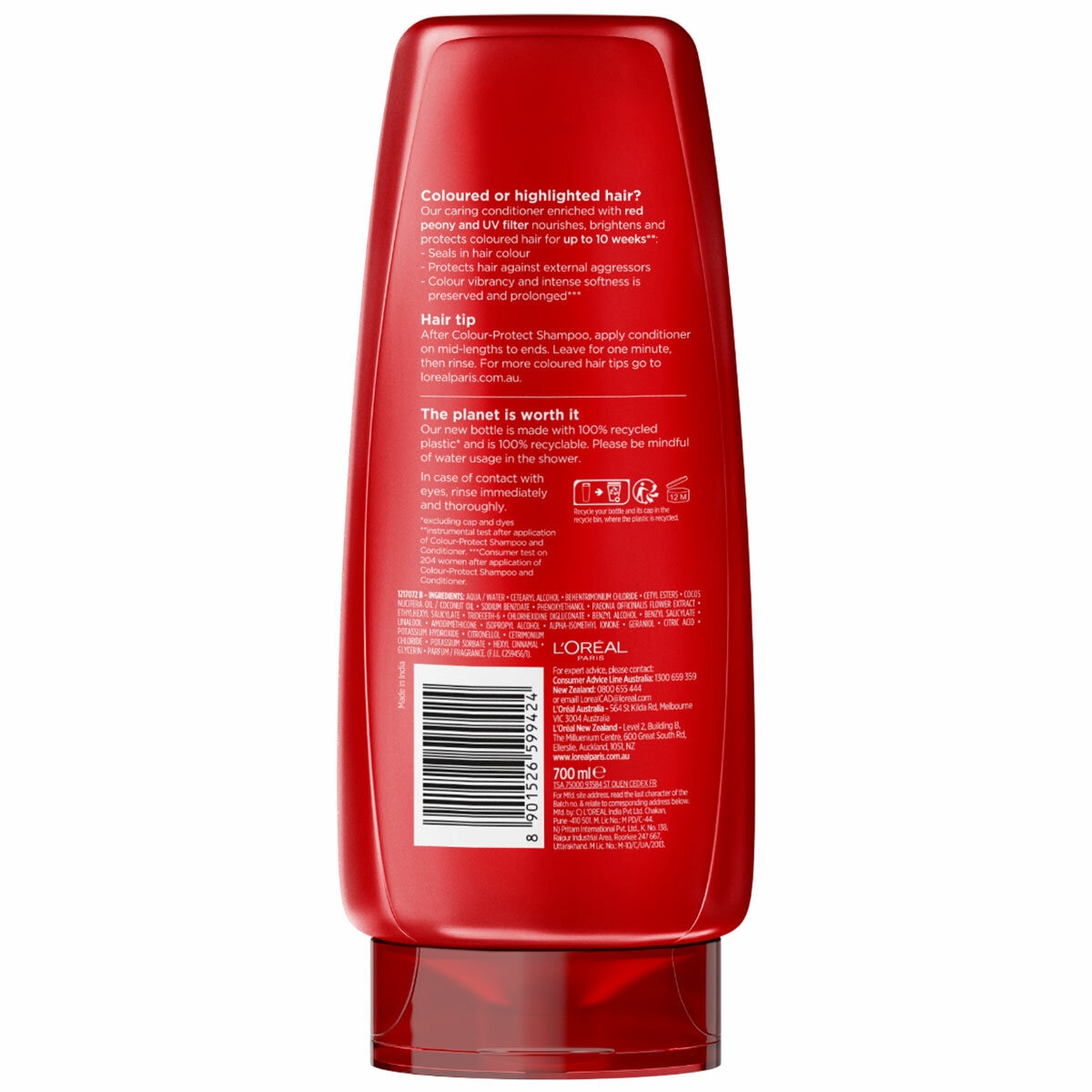 L'Oreal Elvive Shampoo & Conditioner 2 x 700ml Colour Protect