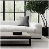 Mon Chateau Faux Fur Pillow Grey