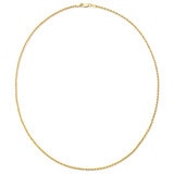 18KT Yellow Gold Turned Link Chain