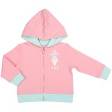 Peanut Shell 2pc Baby Set - Pink Hood/Print Pants
