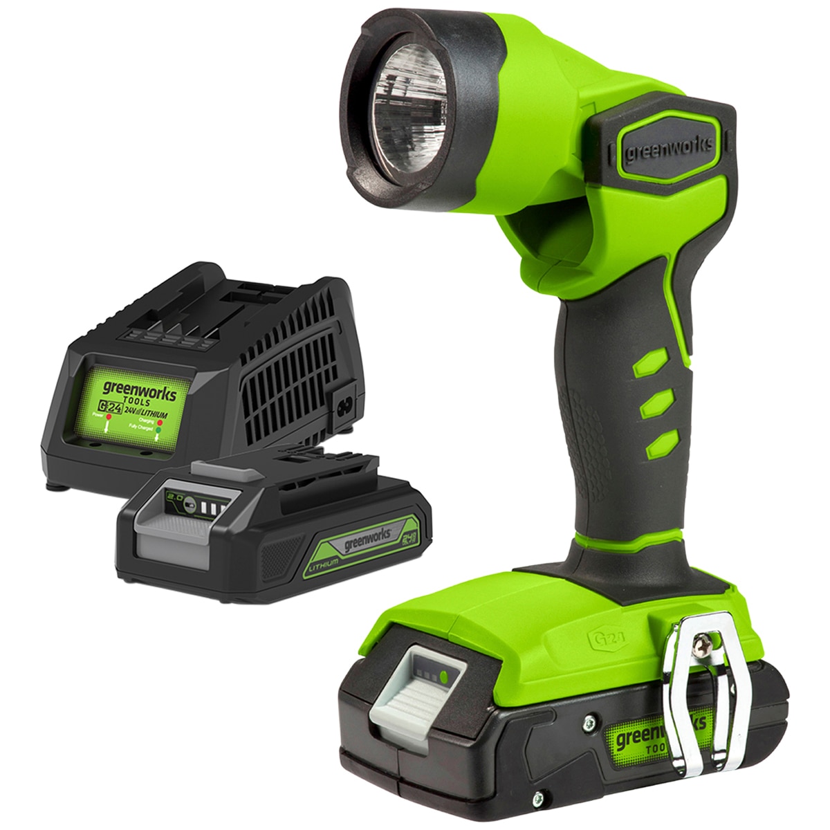 Greenworks Work Light Kit with Battery & Charger