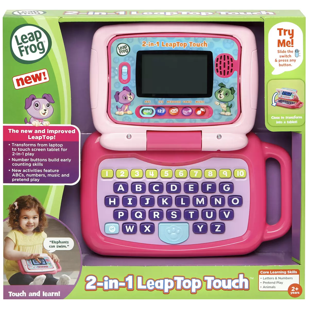 Leapfrog 2-in-1 My LeapTop Touch Laptop Pink