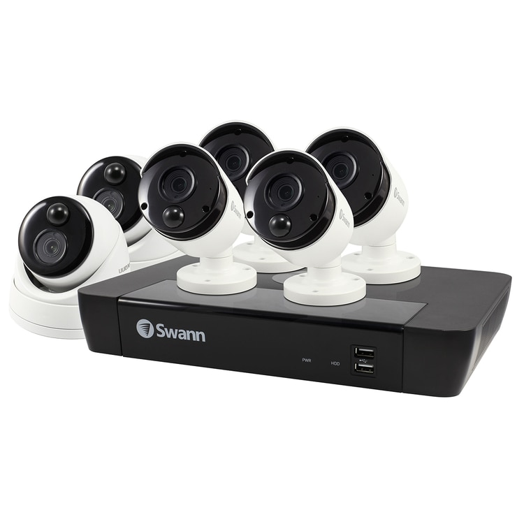 Swann 6 Camera 8 Channel 5MP Super HD NVR Security System 2TB HDD