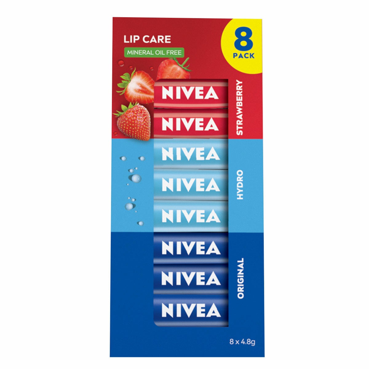 Nivea Lip Care For Soft Supple Lips 8 Pack Nivea Lip Care For Soft Supple Lips 8 Pack