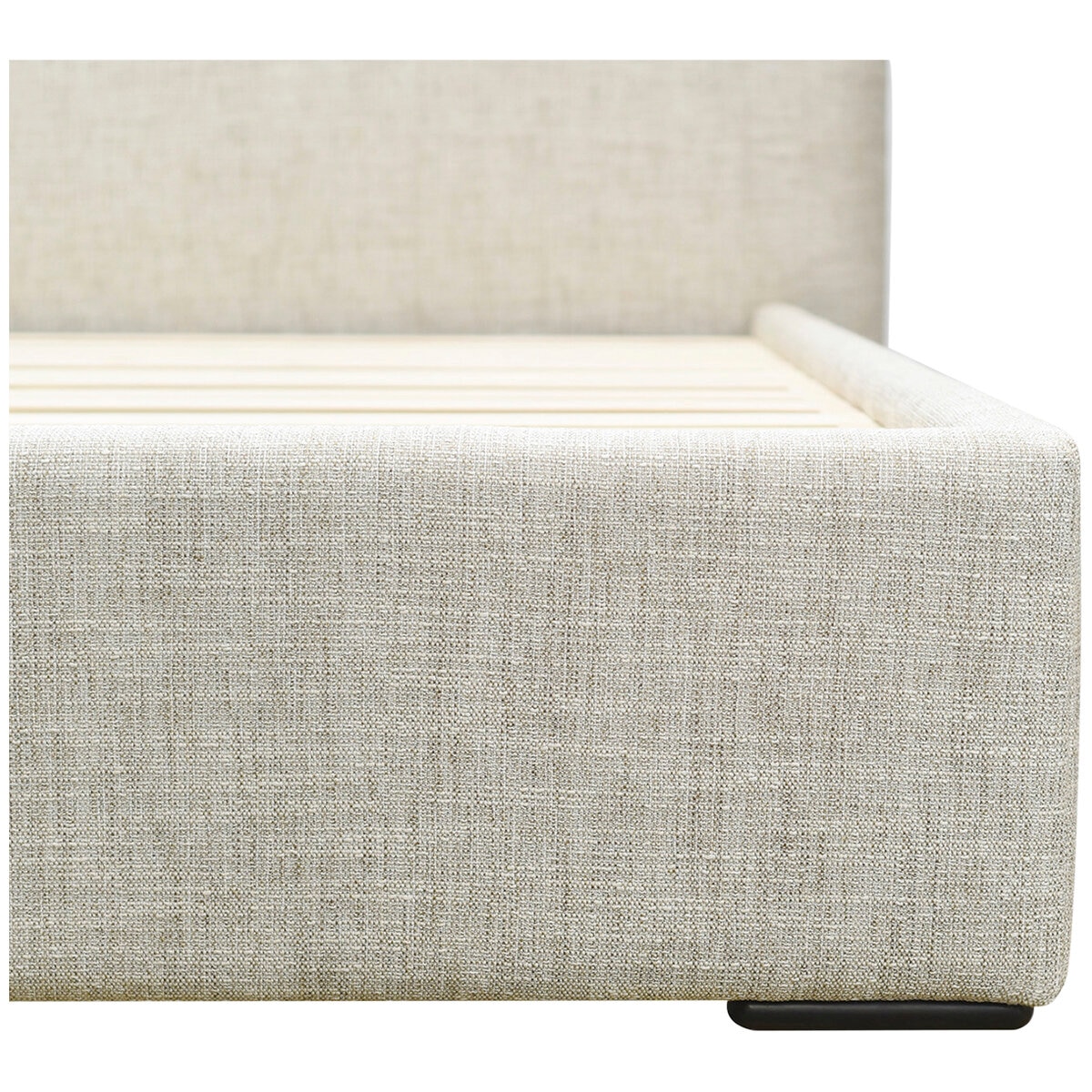 Moran Ora King Bedhead with Encasement and Slats Natural