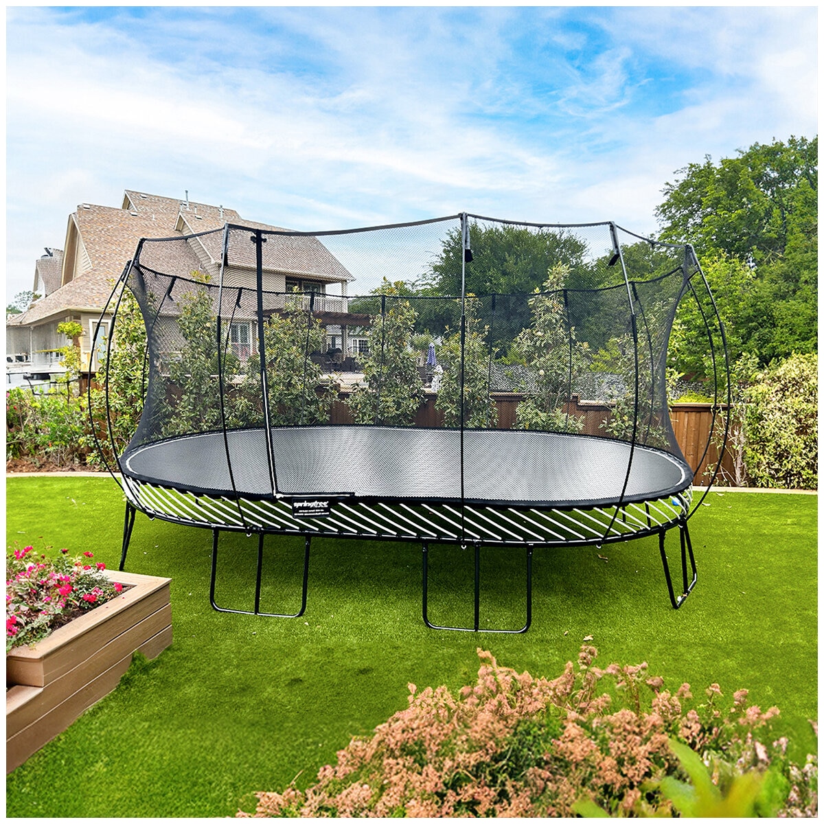 Springfree Classic Jumbo Oval Trampoline Bundle 3.7m x 5.8m
