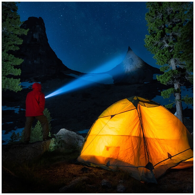 Infinity X1 7000 Lumen Dual Power Rechargeable Flashlight 1806405