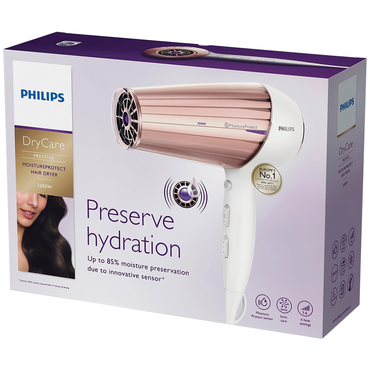 Philips Moisture Protect Hair Dryer HP8280/00 White