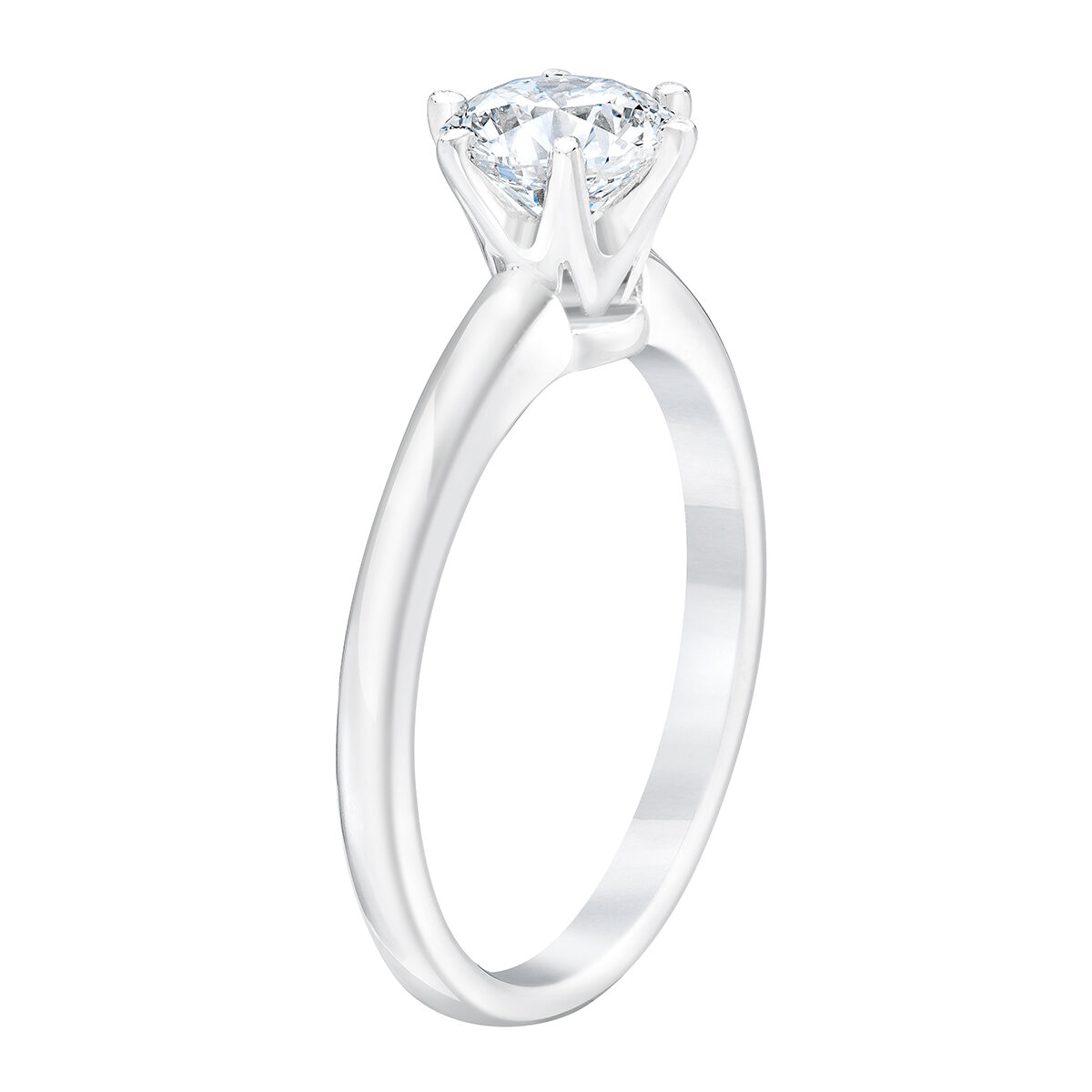 18KT White Gold 1.50ctw Round Solitaire Diamond Ring 18KT White Gold 1.50ctw Round Solitaire Diamond Ring