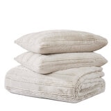 Frye Carved Comforter Set 3 piece Queen